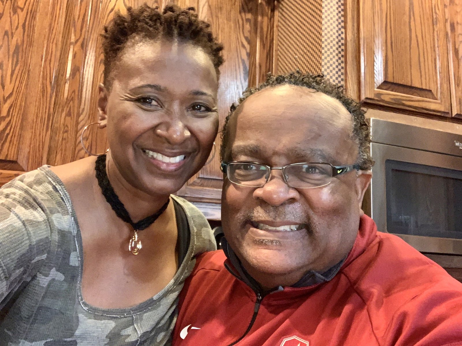 Michael and Pamela kitchen selfie